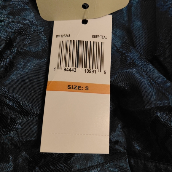 NWT Band of the Free Camille Crossover Deep Teal Crop Top Boho Size Small - Picture 8 of 9